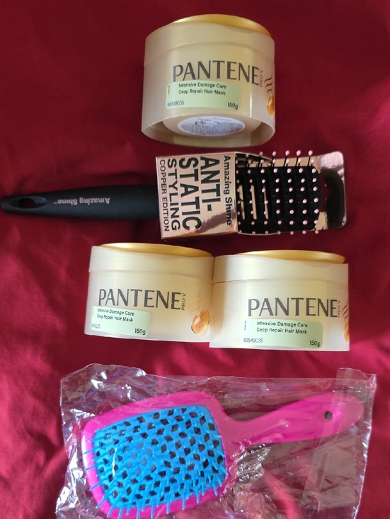 Pantene pro-v Other - Pantene Repair Hair Mask (3) Anti Static & Unbrush Type Brushes. 5 Item Lot